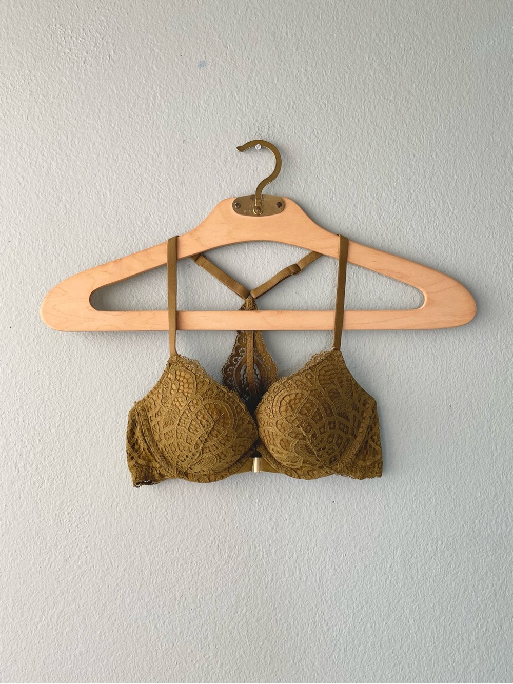 🌻5/$15🌻 Auden | The Radiant Green Racerback Push-Up Front-Closure Lace Bra